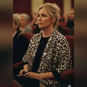 Chico's Women OneSize No Tags Leopard Print Kimono Open Ruana Wrap Shawl